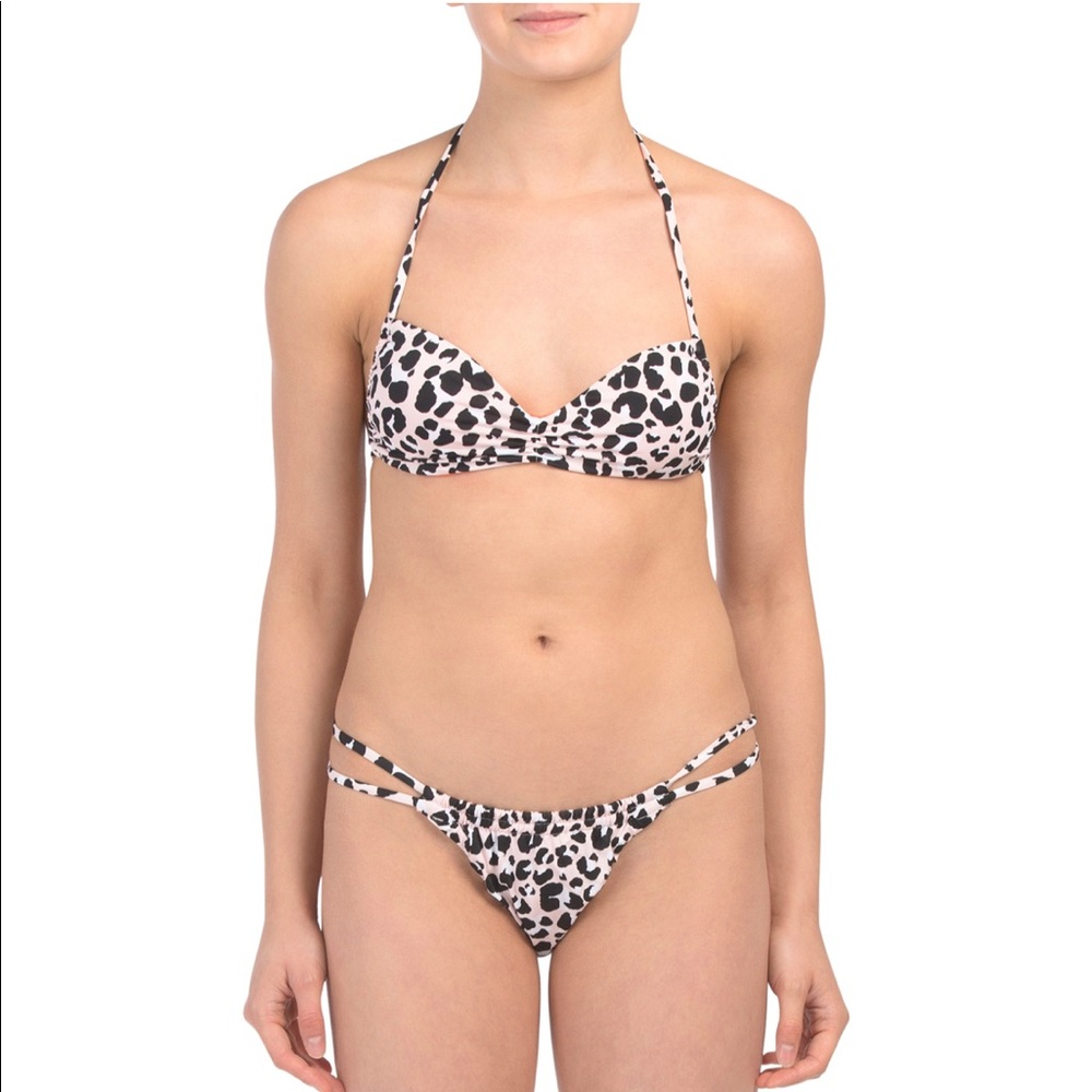 NWT BCBGENERATION Revenge Animal Print Bikini Set